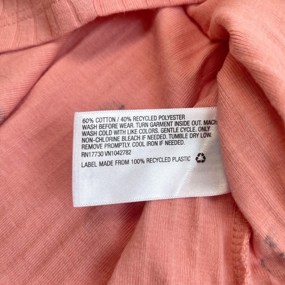 Cat & Jack Ribbed Apple Long Sleeve Top 5t - Picture 6 of 7